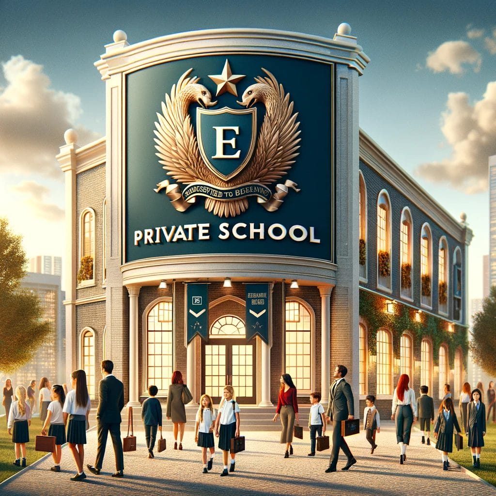 Private school branding